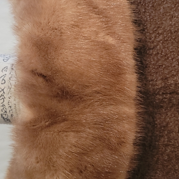 Vintage Lady Stanley Berroco Boucle & Mink Coat - Picture 10 of 10